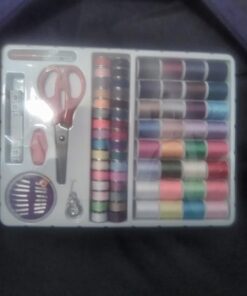 Michley Sewing Kits with100 Pieces, 32 Bobbins in, 1.0-inches by 8.0-inches by 9.8-inches, Multi-Color 1.00 x 8.00 x 9.80 inches 28 61t1EKoUBXL