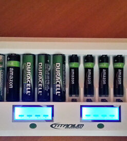 TITANIUM INNOVATIONS 16 Bay Battery Charger/Channel Genius Fast Rechargeable Battery Charger Unit for NiMH AA Batteries/AAA Batteries - MD-1600L - Portable Battery Pack Charger with 2 USB Outlets 27 61t1fLofZmL