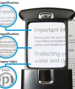 EasY Magnifier Small Pocket Magnifying Glass 3X with LED Light For Reading Fine Print; Mini Lighted Hand Held Acryl Lens; Read Lables In Stores; Magnify Glasses For Close Work;Helpful Gift For Seniors 29 61t4Gl8s0TL