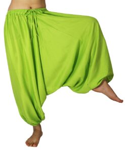 Lovely Creations Unisex Plus Size Baggy Aladdin Hippie Yoga Harem Casual Pants One Size Hc Green 11 61t4gmJ8tRL