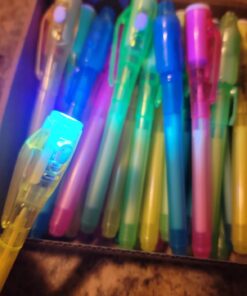 32 Pack Valentines Invisible Ink Pen with UV Black Light Secret Spy Pens Magic Disappearing Ink Markers School Supplies Kids Party Favors Valentines Gift for Boys Girls Classroom Exchange (2 Style) 32 Pack 18 61t4n1Y26hL
