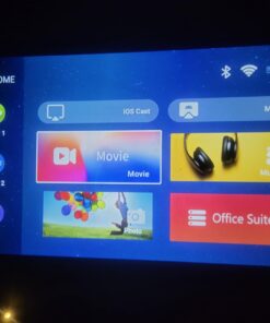 GooDee Projector 4K With WiFi And Bluetooth Supported, FHD 1080P Mini Projector For Outdoor Moives, 5G Video Projector For Home Theater Dolby Audio Zoom Portable Projector TV Stick PPT (YG600 Plus) Titanium Grey 51 61t5Sd0wpDL