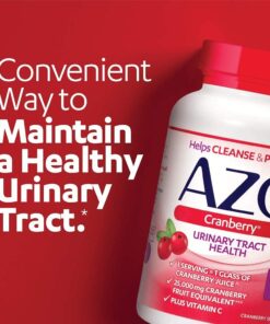 AZO Cranberry Urinary Tract Health Supplement, 1 Serving = 1 Glass of Cranberry Juice, Sugar Free Cranberry Pills, Non-GMO 100 Softgels 100 Count (Pack of 1) 29 61t5VRADlyS