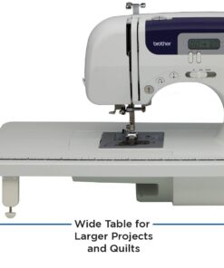Alternative view of Brother Sewing and Quilting Machine, CS6000i, 60 Built-in Stitches, 2.0" LCD Display, Wide Table, 9 Included Sewing Feet, Beige/Blue