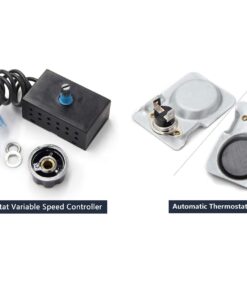 Hongso Pre-Wired GFK-160 GFK-160A Fireplace Blower Fan Kit with Ball Bearings Motor for Heat N Glo, Hearth and Home, Quadra Fire, GTI, Fasco, Regency Wood Stove Insert, Royal, Jakel, Nordica, Rotom Blower Kit 16 61t7MjYMJLL