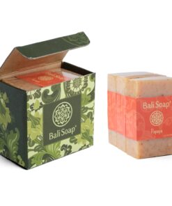 Bali Soap - Papaya Natural Soap - Bar Soap for Men & Women - Bath, Body and Face Soap - Vegan, Handmade, Exfoliating Soap - 3 Pack, 3.5 Oz each 3.5 Ounce (Pack of 3) 8 61tBP8eJaAL