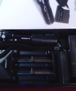 EcoGear FX Complete LED Tactical Flashlight Kit TK120 Flashlight with Rechargeable Battery: High Lumens with 5 Light Modes, Water Resistant, Adjustable Focus Zoom 78 61tBZXC7mzL