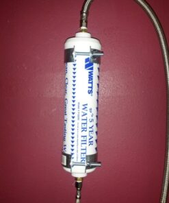 Watts Inline Water Filter 20,000 gallon Capacity- Inline Filter for refrigerator, Ice Maker, Under Sink, and Reduces Bad Taste, Odors, Chlorine and Sediment in Drinking Water 37 61tBefGPvhL