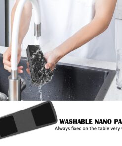Tape Dispenser Desk, Desktop Tape Dispenser Non-Skid Pad Design, 6 Rolls Invisible Tape with Dispenser, 7/10 X 800 Inches Iisible Tape for Gift Wrapping, Wide Application for School, Home 12 61tC8iNQ0tL 1