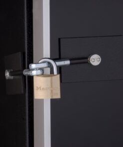 Refrigerator Door Lock Kit - NO PADLOCK (Black) Black 5 61tCmHfQUL