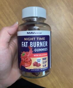 Sugar-Free Night Time Fat Burner Gummies for Sleep & Weight Loss Support | Hunger Suppressant & Metabolism Booster, Shred Belly Fat While You Sleep | Nighttime Diet Supplement for Women & Men | 60 Ct. Night Time Fat Burner Gummy 31 61tEJztaRkL 2