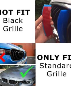 iJDMTOY M-Colored Grille Insert Trims Compatible With BMW F30 3 Series 320i 328d 328i 335i 340i w/Standard Kidney Grill (11 Beams), NOT 8-Beam Black Grille nor M3 24 61tEf3gnwAL