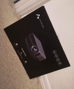 Projector with WiFi and Bluetooth, ASAKUKI Native 1080P 4K Support 450 ANSI Outdoor Movie Proyector, Indoor Home Theater w/ Portable Bag, Compatible w/ Sticks/Phone/iphone/Laptop 60 61tFgwMtGqL