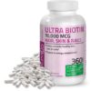 Bronson Ultra Biotin 10,000 Mcg Hair Skin and Nails Supplement, Non-GMO, 360 Vegetarian Capsules 360 Count 39 61tFhclXjpL