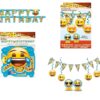 Emoji Birthday Banner & 7 Piece Decorating Kit 32 61tH ijv68L