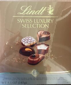 Lindt Swiss Luxury Selection Assorted Chocolates, Chocolate Gift Box, Great for gift giving, 5.1 oz Gift Box Chocolate, White Chocolate, Dark Chocolate 5.1 Ounce (Pack of 1) 19 61tIDzO8RAL