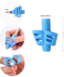 Mlife Pencil Grips - 10PCS Children Pencil Holder Writing Aid Grip Trainer, Ergonomic Training Pen Grip Posture Correction Tool for Kids (Set of 10PCS) 1 Count (Pack of 10) 17 61tKkcx uL
