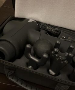 Fusion Black Pro Muscle Massage Gun Deep Tissue Percussion Muscle Massager Gun for Athletes Pain Relief Therapy and Relaxation, Percussion Therapy Chiropractor Spa Massager, Body Massager 29 61tMCSosxL