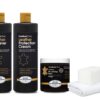 Furniture Clinic Leather Complete Restoration Kit | Includes Leather Recoloring Balm, Leather Cleaner, Protection Cream, Sponge & Cloth | Restores & Repairs (Beige) Complete Kit Beige 23 61tMWvcWAnL