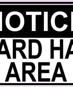 StickerTalk Hard Hat Area Vinyl Sticker, 5 inches by 3.5 inches 3 61tMmjtKnJL