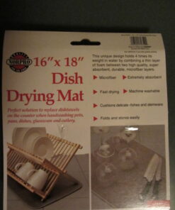 Norpro 18 by 16-Inch Microfiber Dish Drying Mat, Grey (359G), Pack of 1 36 61tNQIo5yDL