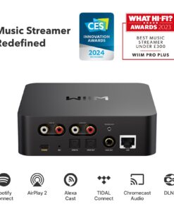 Alternative view of WiiM Pro Plus AirPlay 2 Receiver, Chromecast Audio, Multiroom Streamer with Premium AKM DAC, Voice Remote, Works with Alexa/Siri/Google, Stream Hi-Res Audio from Spotify, Amazon Music, Tidal and More WiiM Pro Plus