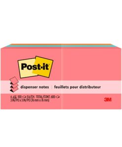 Post-it Super Sticky Notes, 3x3 in, 6 Pads, 2x the Sticking Power, Poptimistic, Bright Colors, Recyclable (622-8SSAN) 12 61tOe643JbL