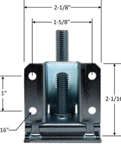 Heavy Duty Leveler Legs w/Lock Nuts - Leveling Feet for Furniture, Cabinets, & Workbench - 4 Pack 25 61tPG rCKgL 2