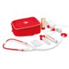 Award Winning Hape Doctor on Call Wooden Toddler Role Play and Accessory Set Red, L: 7.5, W: 3.1, H: 6.3 inch