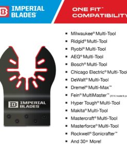 Imperial Blades One Fit™ 1-3/8" Carbide Extreme Storm Titanium Metal Blade, 5PC, Multi (IBOAT360-5) 5-Pack 20 61tPlyTTxVL