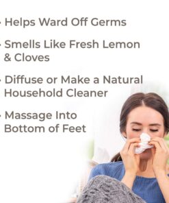 Plant Therapy Germ Fighter Essential Oil Blend 100% Pure, Undiluted, Natural Aromatherapy, Therapeutic Grade 10 mL (⅓ oz) 0.33 Fl Oz 17 61tQHYdkRsL