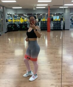 Victorem Resistance Hip Booty Bands Set - Fabric Bands for Glutes and Legs Exercise - with Digital Workout Guide Sky Blue, Pink, Mint 32 61tQrpB 2FL