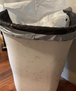 Glad ForceFlexPlus Tall Kitchen Drawstring Trash Bags - 13 Gallon Grey Trash Bag, Fresh Clean with Febreze Freshness 68 Count 45 61tRRS2prsL