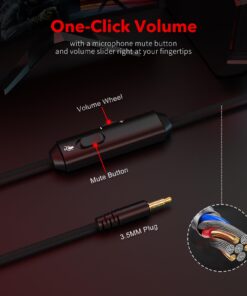 NUBWO N20 Gaming Headset with Mic - Compatible with PS5, Xbox One, Nintendo Switch Lite, PC, Laptop, and Mac, Over Ear Headphones with Noise Cancelling Microphone 22 61tRtk6LjjL