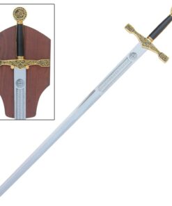 Alternative view of Armory Replicas King Arthur Golden Excalibur Medieval Sword 48"
