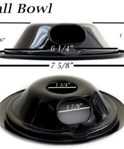 Range Kleen P119204XN 4 Pack Style B Black Porcelain Drip Bowls 2 Small 6 Inch and 2 Large 8 Inch 25 61tUBpk3uXL