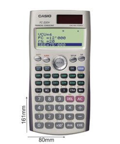 Casio FC-200V Financial Calculator with 4-Line Display 9 61tWF35sCfL