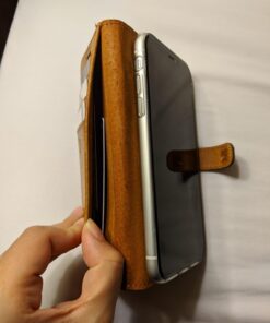 Snakehive iPhone XR Vintage Wallet || Genuine Leather Wallet Phone Case || Real Leather with Viewing Stand & 3 Card Holder || Flip Folio Cover with Card Slot (Plum) Plum 22 61tWuQY6AL