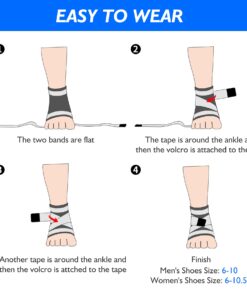 U-pick Ankle Brace for Plantar Fasciitis Support, Compression Sock Adjustable Strap for Heel Spur Achilles Tendonitis & Perineal Tendonitis & Sprained Ankle, Heel Pain Relief (Single/Blue) Blue-Single 21 61tWwqz672L