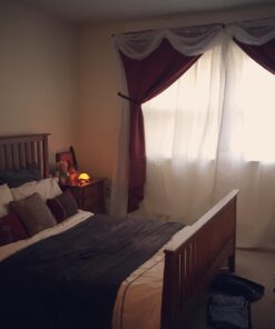 Elegant Comfort Lightweight Sheer Voile Window Scarf Valance - 216 Inch Long - 1 panel Long Sheer Curtain for Living Room, Event Decor, Bedroom, (1 Piece) 55" X 216'' Long, White 24 61tXjfccJXL