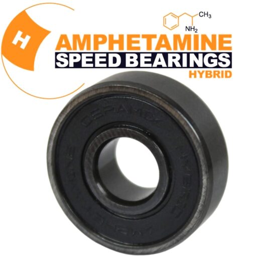 8 x 22 x 7 mm Hybrid Ceramic Steel Skate Ball Bearing