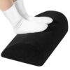 Amazon Basics Under Desk Foam Foot Rest with Washable Cover Comfortable Foot Stool for Home and Office, Black, 5.1 x 10.2 x 17.3 Inch 52 61tYwmMyWL