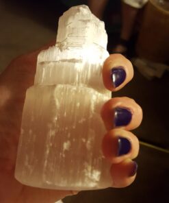 The Chrysalis Stone | Selenite Skyscraper | 4'' Tall | 1pc | Crystals and Healing Stones, Spiritual Gifts for Women, Reiki, Chakra, Yoga, Meditation Accessories 35 61tcQfHcLL