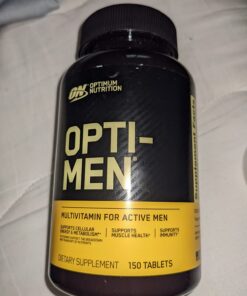 Optimum Nutrition Opti-Men, Vitamin C, Zinc and Vitamin D, E, B12 for Immune Support Mens Daily Multivitamin Supplement, 150 Count (Packaging May Vary) Unflavored 150 Count (Pack of 1) 32 61tcXosgvNL
