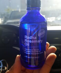 Radha Beauty - Huge 4 oz. Rosemary Essential Oil - 100% Pure Therapeutic Grade, Steam Distilled for Aromatherapy, Relaxation, Scalp, Healthy Hair Growth, Anti-Aging, Dry Skin 4 Fl Oz (Pack of 1) 34 61tdaQPxtXL