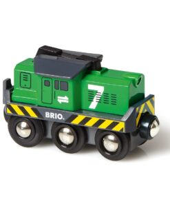 BRIO World 33214 - Freight Battery Engine - 1 Piece Wooden Toy Train Set for Kids Age 3 and Up, Green 14 61tdvmg79GL