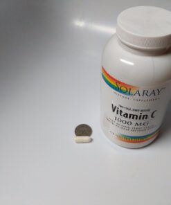 SOLARAY Vitamin C 1000mg Timed Release Capsules with Rose Hips & Acerola Bioflavonoids, Two-Stage for High Absorption & All Day Immune Function Support, 60 Day Guarantee, 250 Servings, 250 VegCaps 250 Count (Pack of 1) 15 61teN8TKv8L