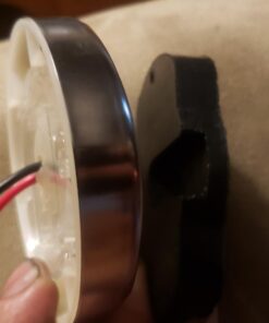 Partsam 1Pcs 3 Inch Round Marine Boat Light White 12 LED Navigation Transom Cabin Cockpit Stern Anchor Light, IP68 Submersible, Courtesy Deck Light for Pontoon Fishing Boat Kayak Sailboat 24 61tfEKxpWCL