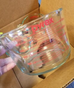 Pyrex 3 Piece Glass Measuring Cup Set, Includes 1-Cup, 2-Cup, and 4-Cup Tempered Glass Liquid Measuring Cups, Dishwasher, Freezer, Microwave, and Preheated Oven Safe, Essential Kitchen Tools 35 61tfJtfpL0L