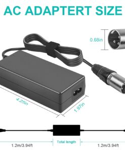 Tree 60W Scooter Battery Charger for LASHOUT Electric Bike, 24V 2A Lithium Charger Compatible with Jazzy Power Chair,Pride Hoveround Mobility,Schwinn S300 S350 S400 S500 Ezip 400 Mountain Trailz 10 61tg hbZKgL